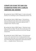 ULTIMATE 200 EXAMS TEST BANK 2026 EXAMINATION PAPERS WITH COMPLETE QUESTIONS AND ANSWERS