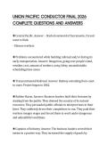 UNION PACIFIC CONDUCTOR FINAL 2026 COMPLETE QUESTIONS AND ANSWERS