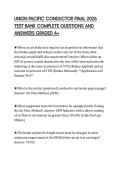 UNION PACIFIC CONDUCTOR FINAL 2026 TEST BANK COMPLETE QUESTIONS AND ANSWERS GRADED A&plus;