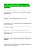 EOC Review Biology Final Exam with Guaranteed Pass Solutions 2025-2026 Updated&period;