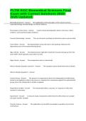PLTW EOC Biomedical Sciences Final Exam with Correct Solutions 2025-2026 Updated&period;