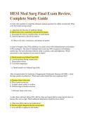 HESI Med-Surg Final Exam Review &ndash; Complete Study Guide &lpar;2026&sol;2027&rpar;