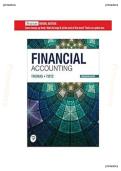 Test Bank with Complete Answer Guide &ndash; Financial Accounting &lpar;13th Edition&rpar; By C&period; William Thomas & Wendy M&period; Tietz &vert; All Chapters Covered &vert; Rated A&plus; &vert; Latest Edition