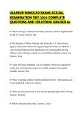 USAREUR BUNDLED EXAMS ACTUAL EXAMINATION TEST 2026 COMPLETE QUESTIONS AND SOLUTIONS GRADED A&plus;