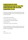 USAREUR BUNDLED EXAMS COMPREHENSIVE EXAMS SET 2026 TEST PAPER QUESTIONS AND SOLUTIONS GUARANTEED TO PASS