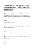 USAREUR PRACTICE TEST AND STUDY GUIDE 2026 COMPREHENSIVE EXAM QUESTIONS AND CORRECT ANSWERS