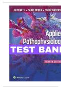 TEST BANK Applied Pathophysiology A Conceptual Approach&period;