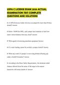 USPA C LICENSE EXAM 2026 ACTUAL EXAMINATION TEST COMPLETE QUESTIONS AND SOLUTIONS