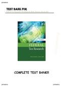 Test Bank &ndash; Federal Tax Research Exam Prep Resource 11th Edition &vert; High-Yield Q&A &vert; All Chapters Included &vert; Exam-Ready