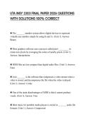 UTA INSY 2303 FINAL PAPER 2026 QUESTIONS WITH SOLUTIONS 100&percnt; CORRECT