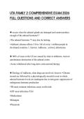 UTA FAMILY 2 COMPREHENSIVE EXAM 2026 FULL QUESTIONS AND CORRECT ANSWERS