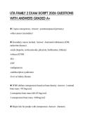 UTA FAMILY 2 EXAM SCRIPT 2026 QUESTIONS WITH ANSWERS GRADED A&plus;