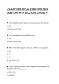 UTA INSY 2303 ACTUAL EXAM PAPER 2026 QUESTIONS WITH SOLUTIONS GRADED A&plus;