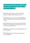 PCIP CERTIFICATION EXAMINATION TEST 2026 UPDATED QUESTIONS WITH 100&percnt; CORRECT SOLUTIONS GRADED A&plus;