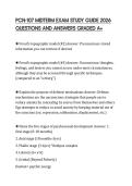 PCN-107 MIDTERM EXAM STUDY GUIDE 2026 QUESTIONS AND ANSWERS GRADED A&plus;