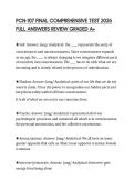 PCN-107 FINAL COMPREHENSIVE TEST 2026 FULL ANSWERS REVIEW GRADED A&plus;