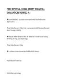 PCN-107 FINAL EXAM SCRIPT 2026 FULL EVALUATION VERIFIED A&plus;