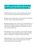 UTAH COSMETOLOGY ACTUAL EXAM 2026 QUESTIONS WITH SOLUTIONS GRADED A&plus;