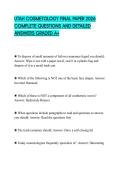 UTAH COSMETOLOGY FINAL PAPER 2026 COMPLETE QUESTIONS AND DETAILED ANSWERS GRADED A&plus;