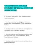 UTAH COSMETOLOGY STATE BOARD EXAMINATION TEST 2026 FULL SOLUTION SET GUARANTEED PASS