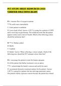 PCT STUDY SHEET RESOURCES 2026 VERIFIED SOLUTIONS READY