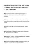 UTAH ESTHETICIAN PRACTICAL AND THEORY EXAMINATION TEST 2026 QUESTIONS WITH CORRECT ANSWERS