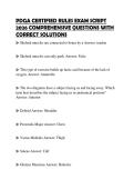 PDGA CERTIFIED RULES EXAM SCRIPT 2026 COMPREHENSIVE QUESTIONS WITH CORRECT SOLUTIONS