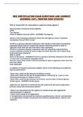 DEU CERTIFICATION EXAM QUESTIONS AND CORRECT ANSWERS 100&percnt; VERIFIED NEW UPDATE&excl;&excl;
