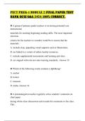 PECT PREK-4 MODULE 2 FINAL PAPER TEST BANK QUIZ Q&A 2026 100&percnt; CORRECT&period;