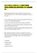 PECT PREK-4 MODULE 1-3 TEST PAPER FINAL PAPER FULL SOLUTION 2026 GRADED A&plus;&period;
