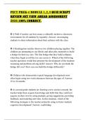 PECT PREK-4 MODULE 1&comma;2&comma;3 QUIZ SCRIPT REVIEW SET VIEW AHEAD ASSESSMENT 2026 100&percnt; CORRECT&period;