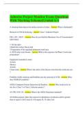 Asbestos Project Monitor Exam Questions With Marking Scheme&lpar;Graded A&plus;&rpar;