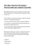 PECT PREK 4 PRACTICE TEST MODULE 1 PRACTICE PAPER 2026 COMPLETE SOLUTIONS