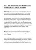 PECT PREK 4 PRACTICE TEST MODULE 1 TEST PAPER 2026 FULL SOLUTION VERIFIED