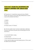 PEDIATRICS EXAM FULL QUESTIONS AND CORRECT ANSWERS VIEW AHEAD EXAM 2026&period;