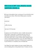 PEDS EXAM SCRIPT 2026 UPDATED SOLVED QUESTIONS GRADED A&plus;