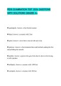 PEDS EXAMINATION TEST 2026 QUESTIONS WITH SOLUTIONS GRADED A&plus;