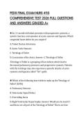 PEDS FINAL EXAM NURS 4115 COMPREHENSIVE TEST 2026 FULL QUESTIONS AND ANSWERS GRADED A&plus;