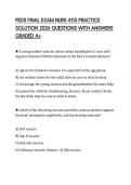PEDS FINAL EXAM NURS 4115 PRACTICE SOLUTION 2026 QUESTIONS WITH ANSWERS GRADED A&plus;
