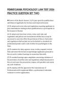 PENNSYLVANIA PSYCHOLOGY LAW TEST 2026 PRACTICE QUESTION SET TWO
