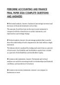 PEREGRINE ACCOUNTING AND FINANCE FINAL PAPER 2026 COMPLETE QUESTIONS AND ANSWERS