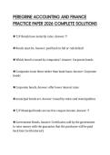 PEREGRINE ACCOUNTING AND FINANCE PRACTICE PAPER 2026 COMPLETE SOLUTIONS
