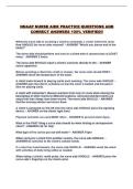 NNAAP NURSE AIDE PRACTICE QUESTIONS AND CORRECT ANSWERS 100&percnt; VERIFIED&excl;&excl;