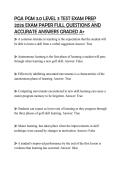 PGA PGM 3&period;0 LEVEL 3 TEST EXAM PREP 2026 EXAM PAPER FULL QUESTIONS AND ACCURATE ANSWERS GRADED A&plus;