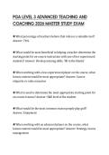 PGA LEVEL 3 ADVANCED TEACHING AND COACHING 2026 MASTER STUDY EXAM