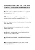 PGA PGM 3&period;0 QUALIFYING TEST EXAM PAPER 2026 FULLY SOLVED AND VERIFIED ANSWERS