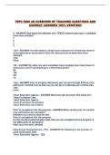 TEPC 5000 AN OVERVIEW OF TEACHING QUESTIONS AND CORRECT ANSWERS 100&percnt; VERIFIED&excl;&excl;