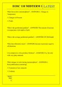 EOSC 110 MIDTERM 1 QUESTIONS AND ANSWERS 2026