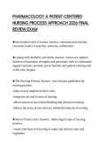 PHARMACOLOGY A PATIENT-CENTERED NURSING PROCESS APPROACH 2026 FINAL REVIEW EXAM