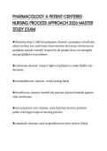 PHARMACOLOGY A PATIENT-CENTERED NURSING PROCESS APPROACH 2026 MASTER STUDY EXAM